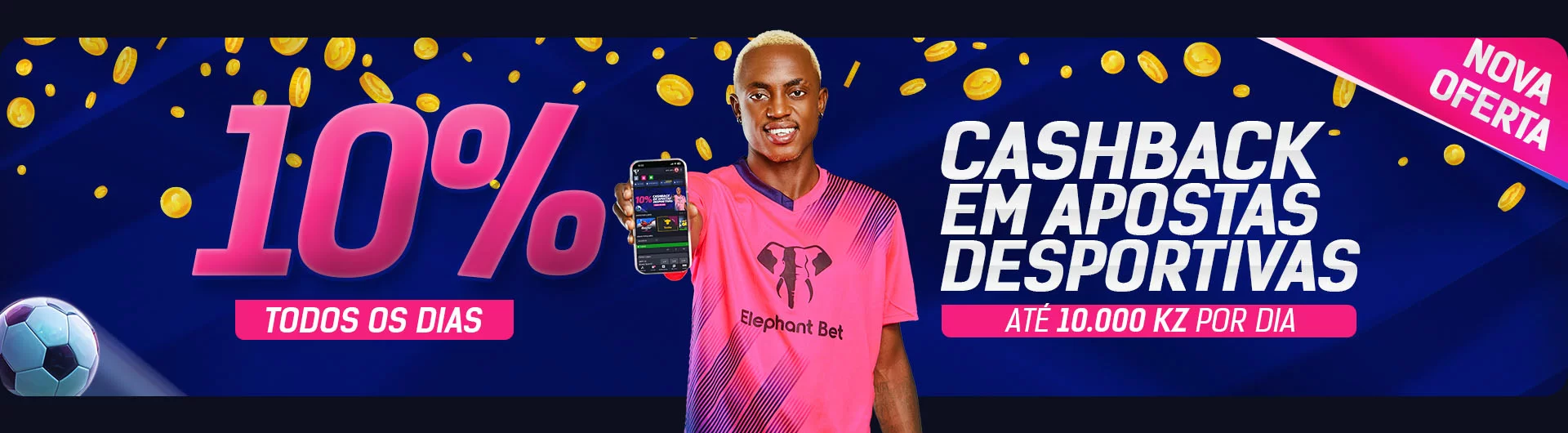 10% Cashback apostas desportivas